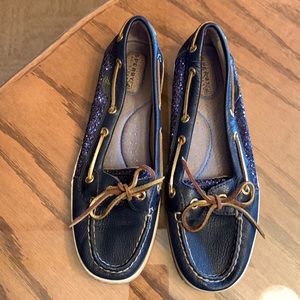 Navy blue size 7.5 Sperry loafers